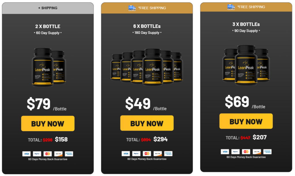 Buy Lean Peak Supplement &ndash; Increase Power & Confidence &ndash; Aquarian Consult