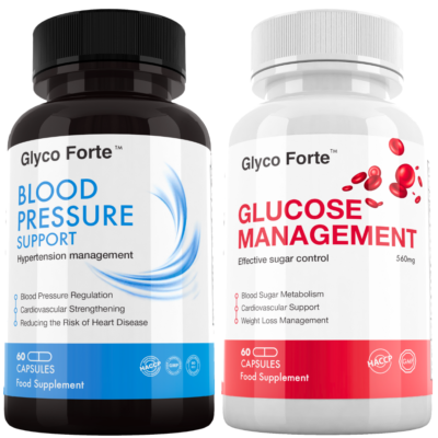 Glyco Forte Glucose Management & Blood Pressure Support Food Supplement |  eBay UK