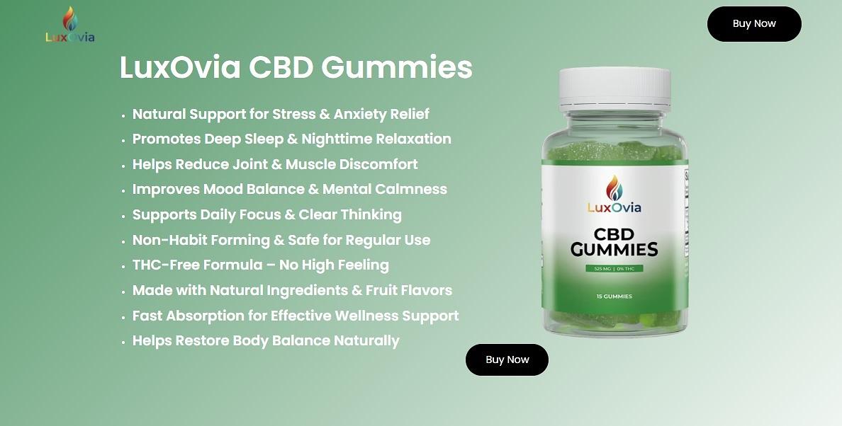 LuxOvia CBD Reviews: Natural Formula, Key Ingredients & Wellness Benefits -  Neha Net In