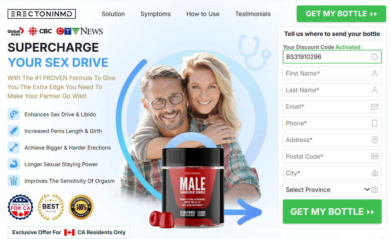 ErectoninMD ME Gummies Reviews: Canada, Where To Buy?