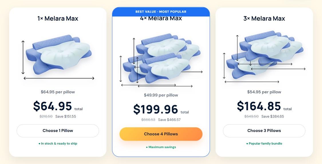 Melara Pillow &ndash; Premium Memory Foam Design, Benefits &...